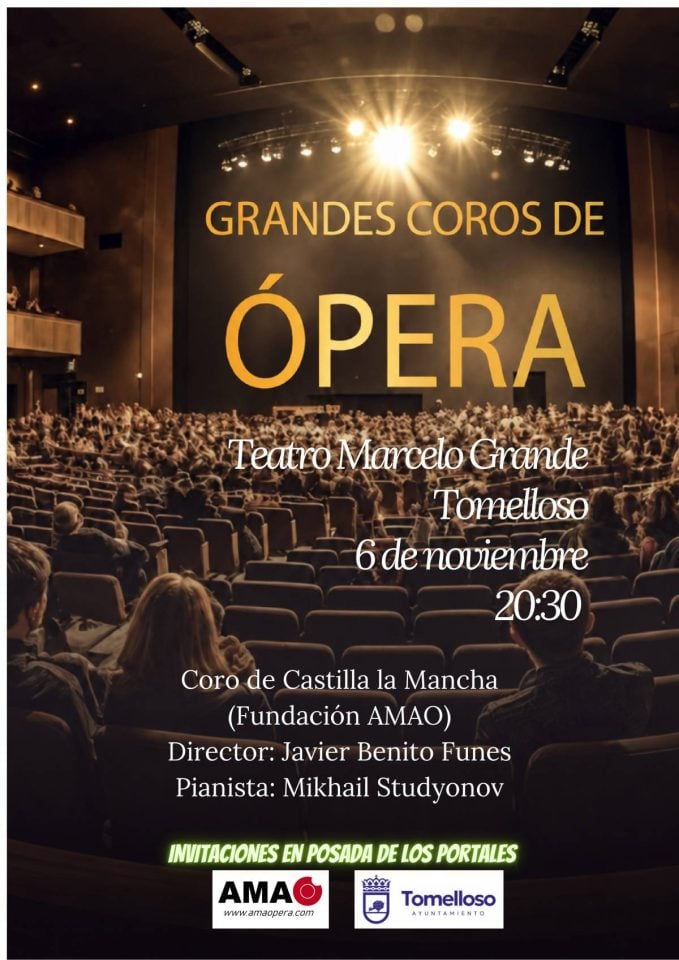 La Mancha estrena su primer festival de ópera con cuatro citas en Tomelloso entre octubre y diciembre