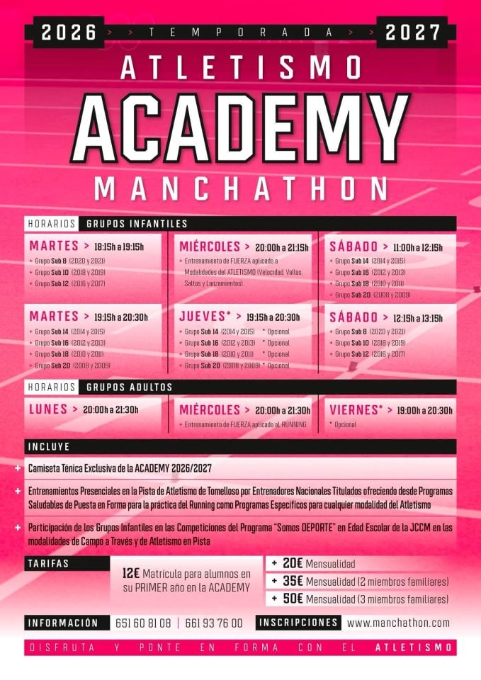 El Manchathon Academy abre las inscripciones para la temporada 2026-2027