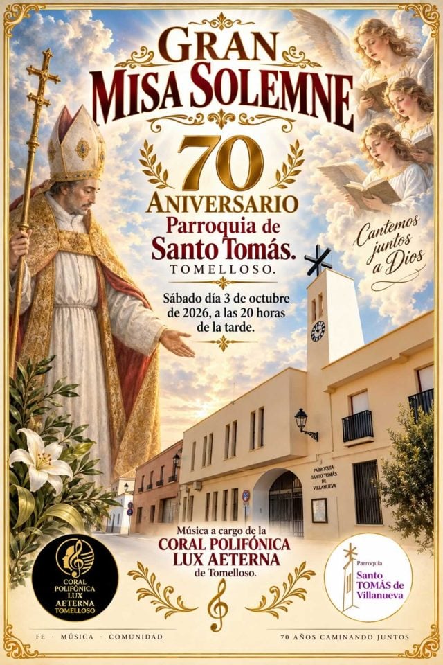 La parroquia de Santo Tomás de Villanueva celebra su 70 aniversario con varios actos conmemorativos