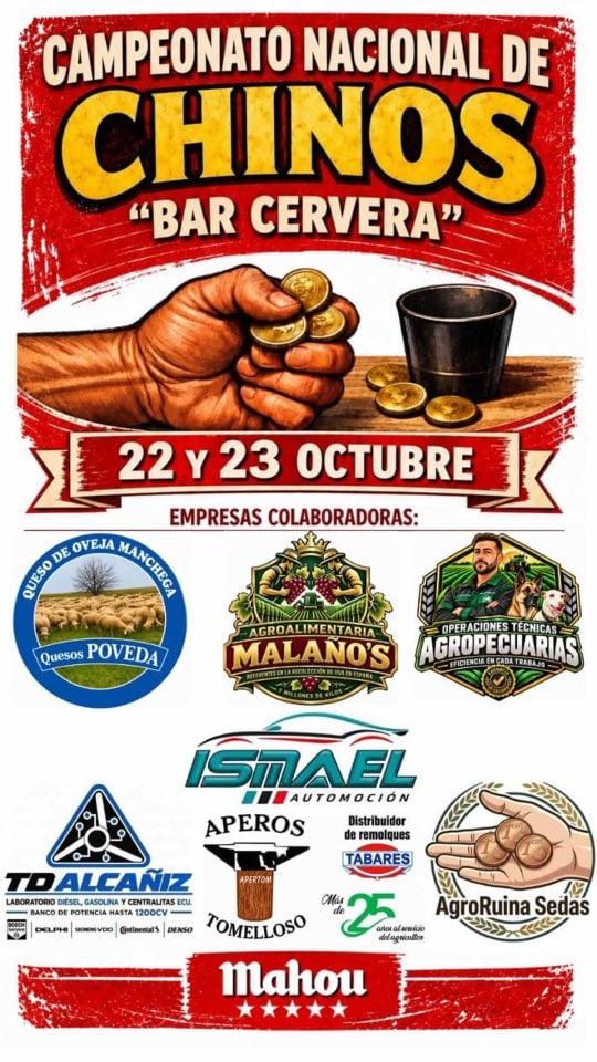Tomelloso busca al mejor jugador de chinos: el Bar Cervera organiza un campeonato nacional con premios en metálico