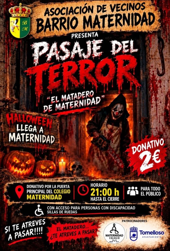 El Barrio Maternidad recupera su tradicional Halloween con un pasaje del terror más intenso y renovado