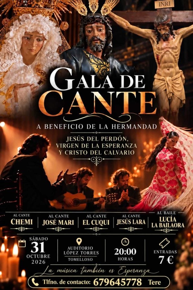 Tomelloso acogerá una gala de cante flamenco para reconocer el talento de quienes ponen voz a la Semana Santa